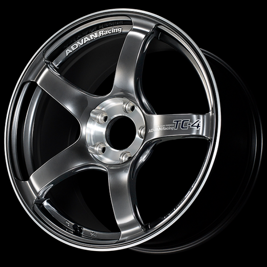 Advan TC-4 SE 17x9.0 / +45 Offset / 5x114.3 / 73mm Bore / Racing Hyper Black and Diamond Cut YADS7I45EHBF