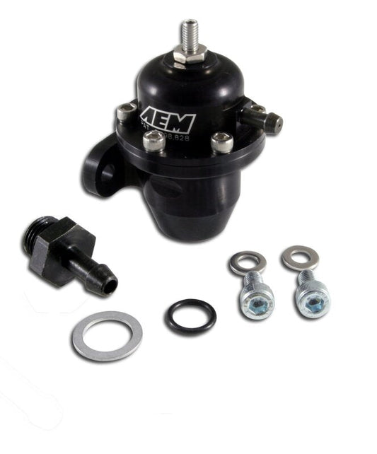 AEM Electronics Fuel Pressure Regulator Black Honda Acura — 03LJ1