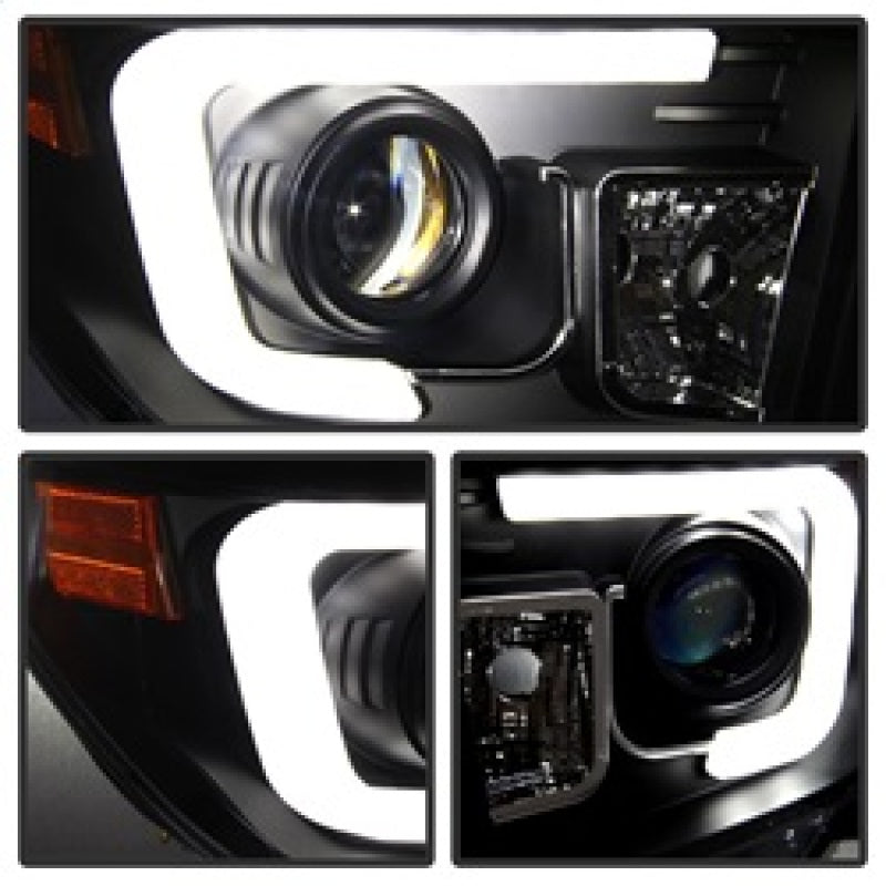 Spyder Toyota Tundra 2014-2016 Projector Headlights Light Bar DRL Black