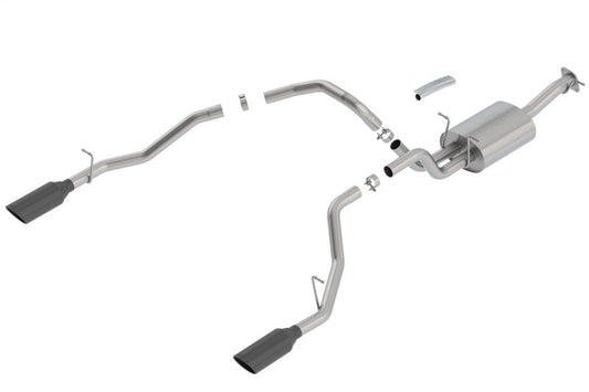 Borla 2019 RAM 1500 5.7L V8 AT 4DR Crew Cab Short Bed Touring SS Catback Exhaust - Black Chrome Tip 140758BC