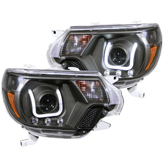 Anzo 2012-2015 Toyota Tacoma Projector Headlights w/ U-Bar Black