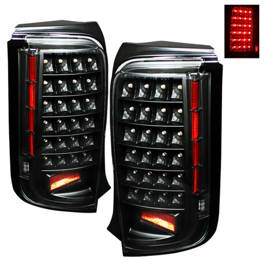 SPYDER Xtune Scion Xb 08-10 LED Tail Lights Black ALT-ON-TSXB08-LED-BK 5013156