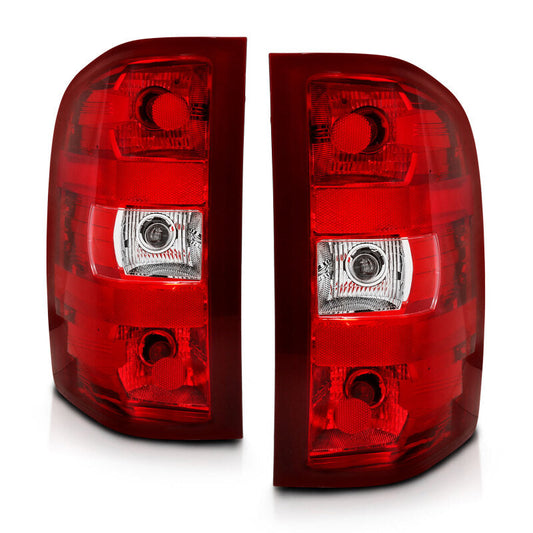 ANZO 2007-2013 Chevy Silverado Taillight Red/Clear Lens (OE Replacement) 311303