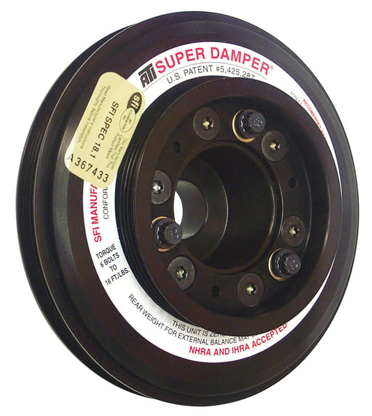 ATI Damper - 7.45in - Alum - (3) 4 Grv - Nissan RB26 R32 - 1000 HP - 2 Ring