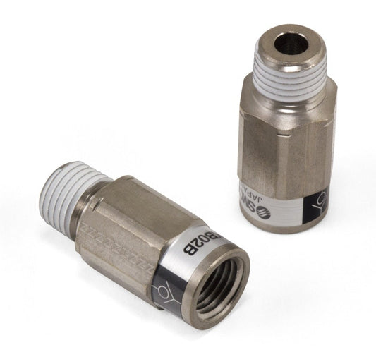 Airlift Check Valve - 1/4" FNPT x 1/4" MNPT - SMC # AKB02B-N02S