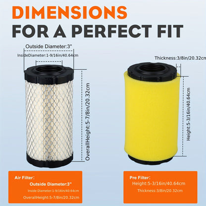 Air Filter for John Deere GY21055 Lawn Mower — Replaces 793569