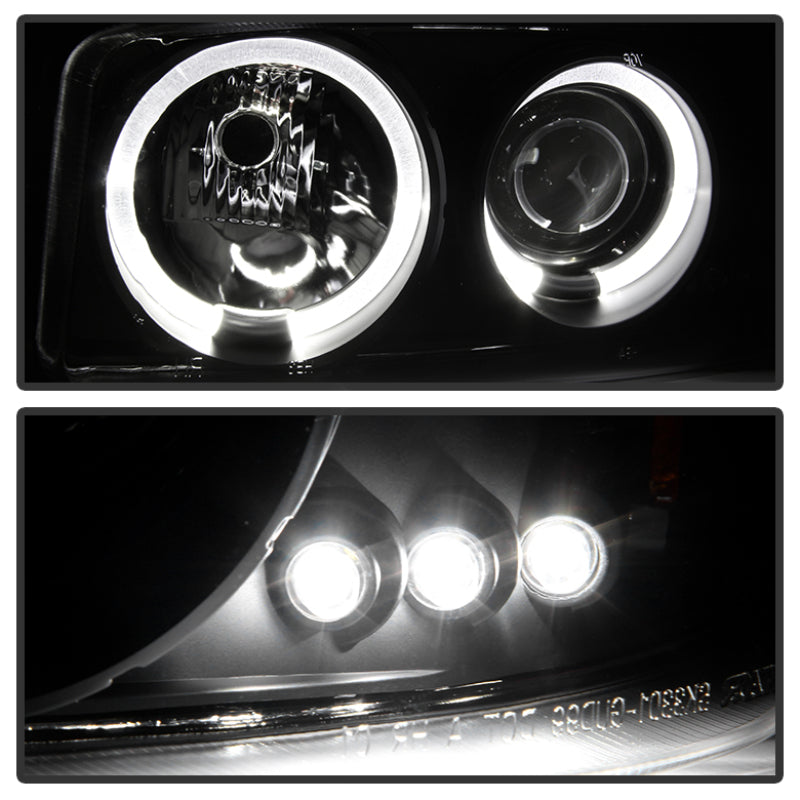 Spyder GMC Sierra 1500/2500/3500 99-06 Projector Headlights LED Halo LED Black