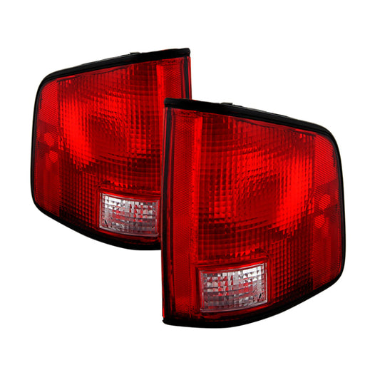 SPYDER Xtune Chevy S10 94-04 w/ Black Edge OE Style Tail Lights OEM ALT-JH-CS1094-OE-RC 9029790