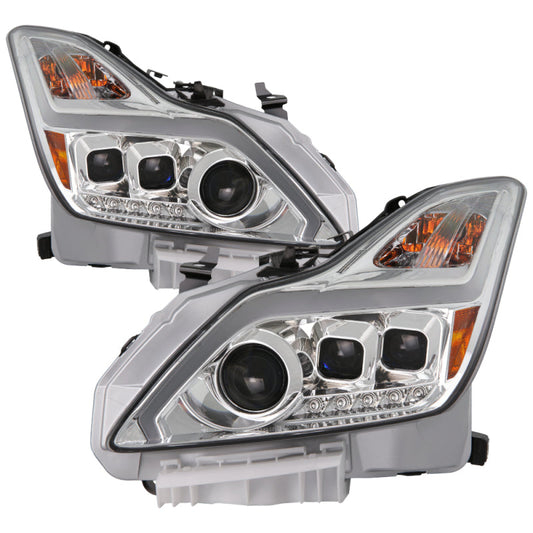 SPYDER xTune Infiniti G37 Coupe 08-15 Projector Headlights w/ Turn Signal - Chrome PRO-JH-IG3708-2D-LB-C 9039355