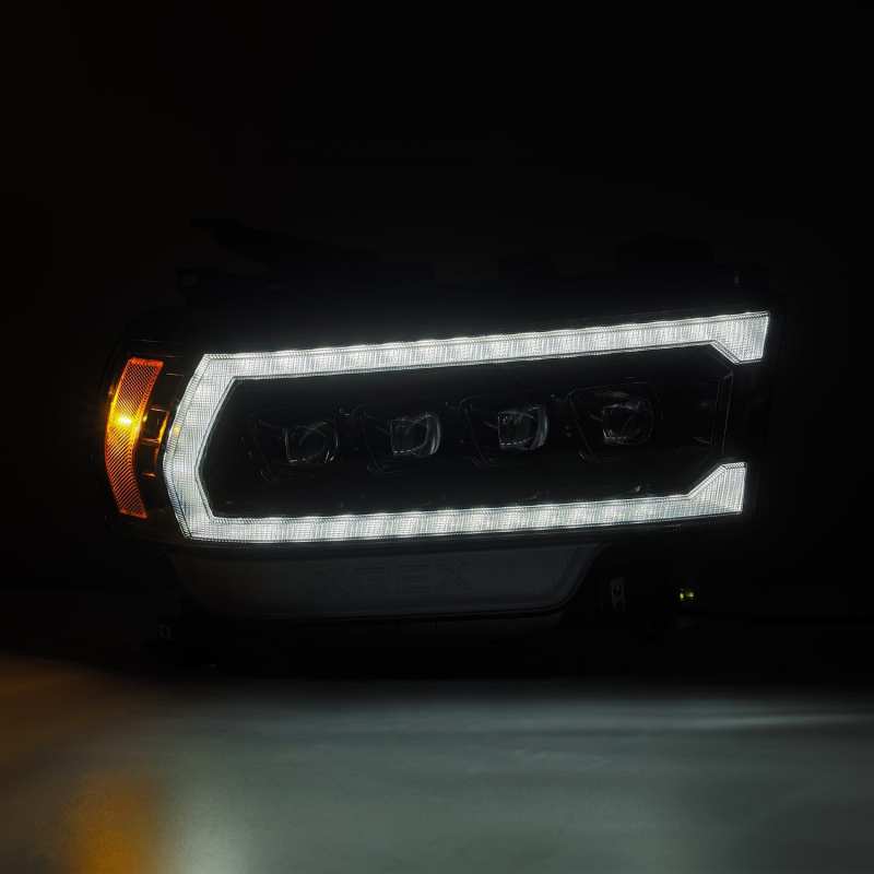 AlphaRex 19-21 Ram 2500 NOVA LED Proj Headlights Plank Style Alpha Blk w/Activ Light/Seq