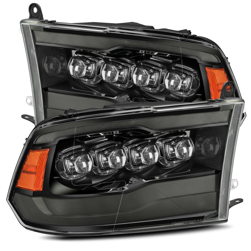 AlphaRex 09-18 Dodge Ram 1500HD NOVA LED Projector Headlights Plank Style Design Alpha