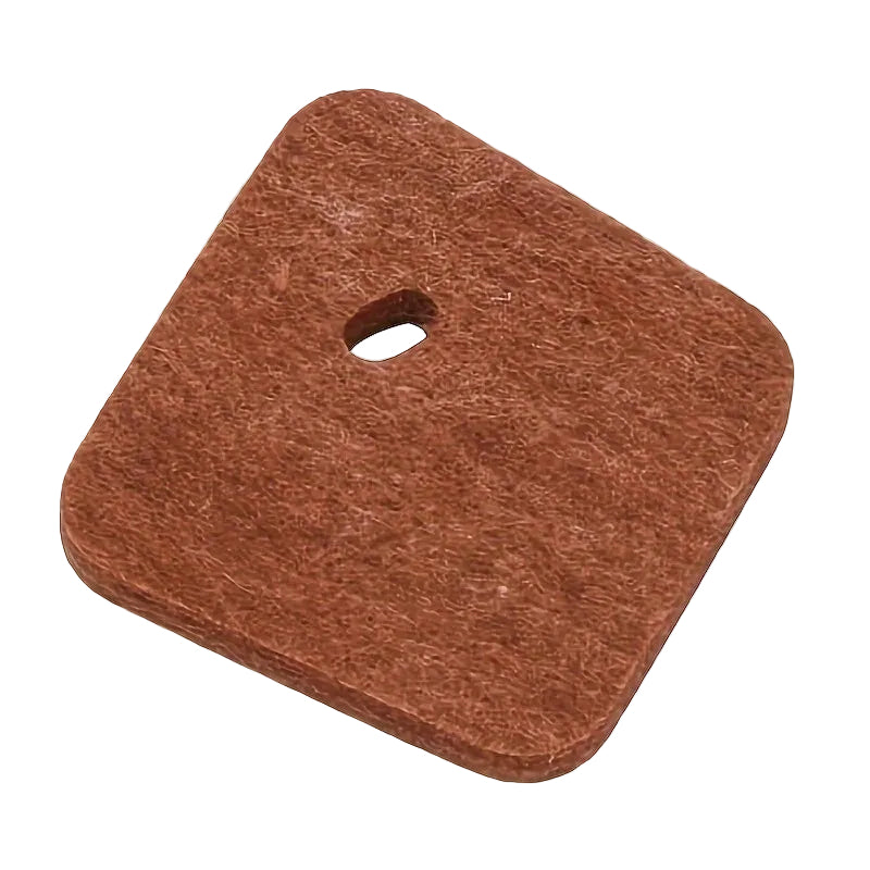 Brown square felt pad with a central hole, labeled '10PCS' on a white background.