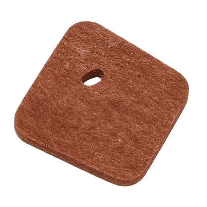 Brown square felt pad with a central hole, labeled '10PCS' on a white background.