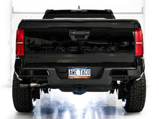 AWE Tuning AWE Exhaust for 4th Gen Toyota Tacoma Dual Diamond Black Tips 3015-33254