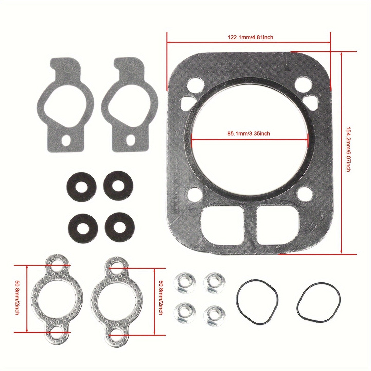 Carburetor Rebuild Kit for Kohler CH25 CH26 CH730 — Replaces 24 841 04-S