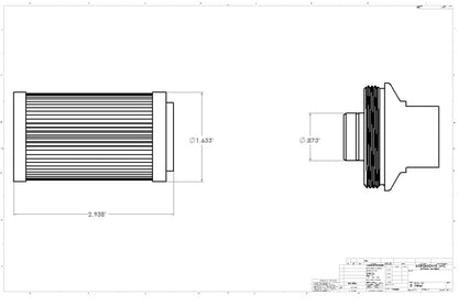 Aeromotive 10-Micron Microglass Male AN-08