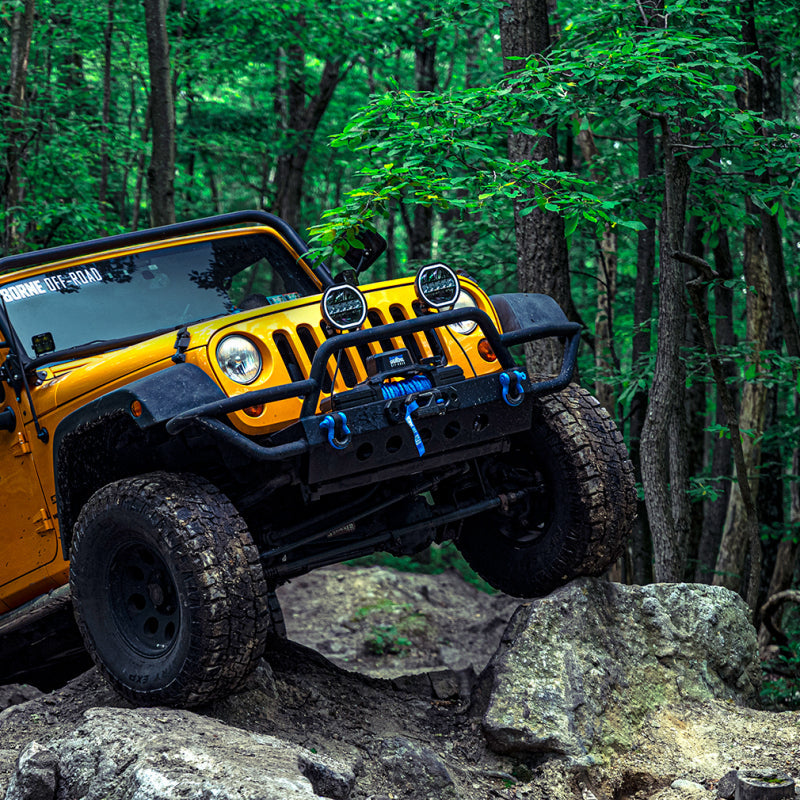Borne Off-Road 12K Winch - Black Synthetic Rope BNWN-12-SBK