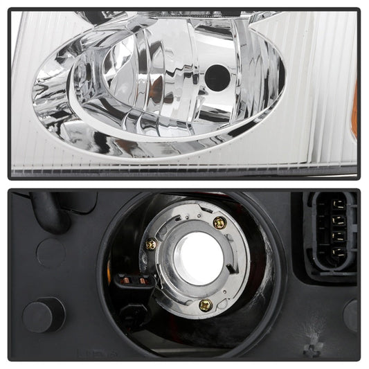 SPYDER xTune 02-09 GMC Envoy OEM Style Headlights - Chrome (HD-JH-GEN02-AM-C) 9042669