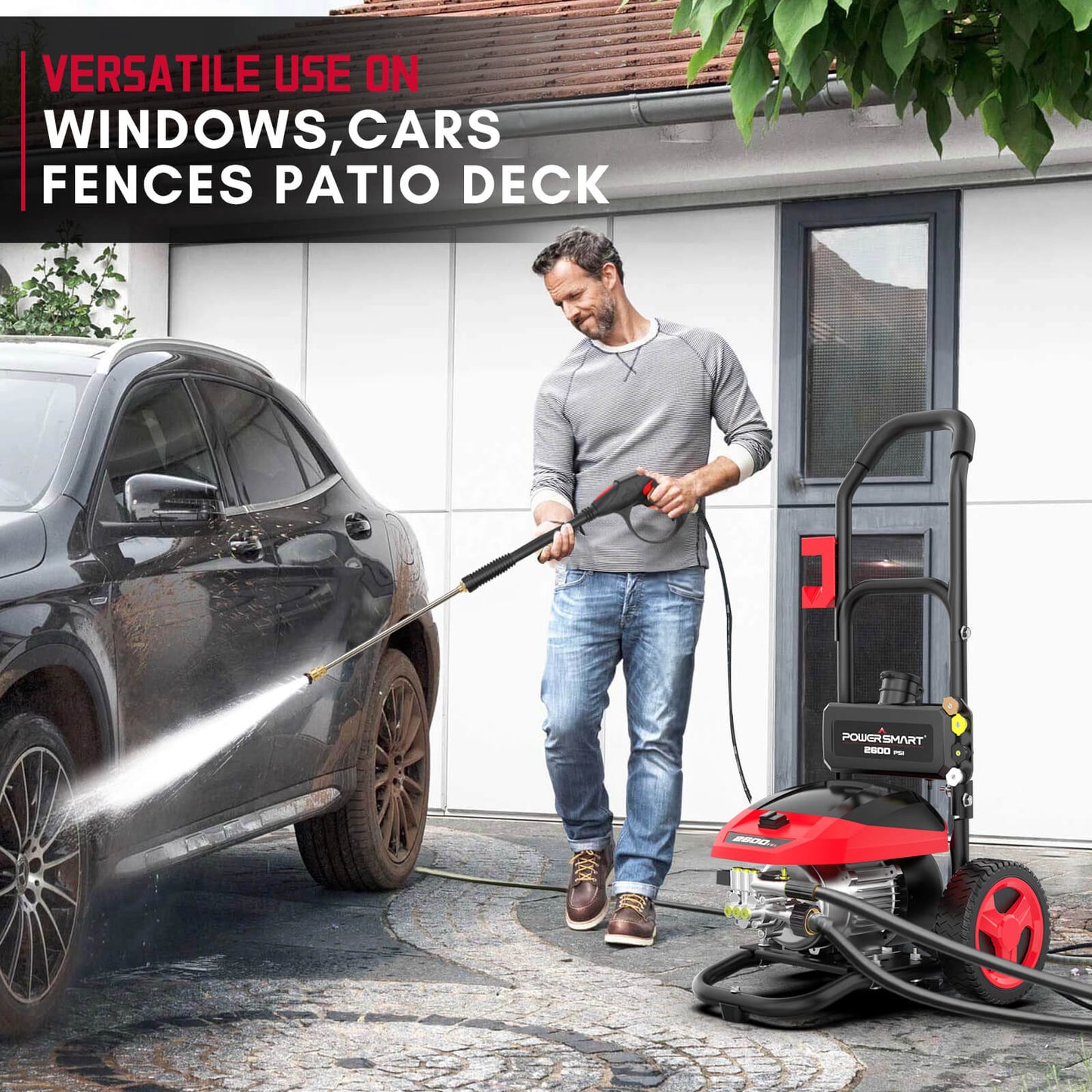 PowerSmart 2600PSI 1.2GPM Electric Pressure Washer DB1002