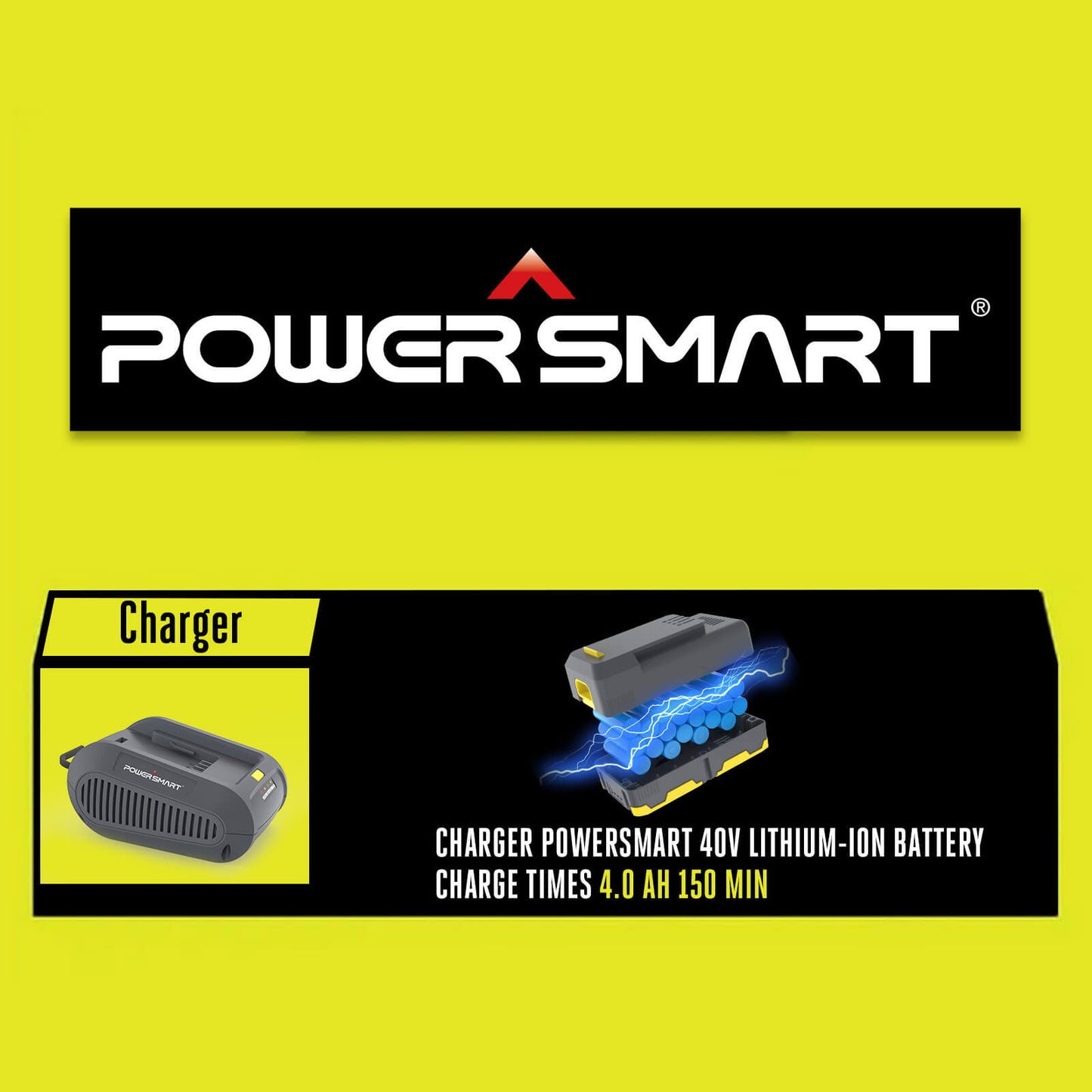 PowerSmart 300W 40V Power Inverter with 40V Battery DB9801