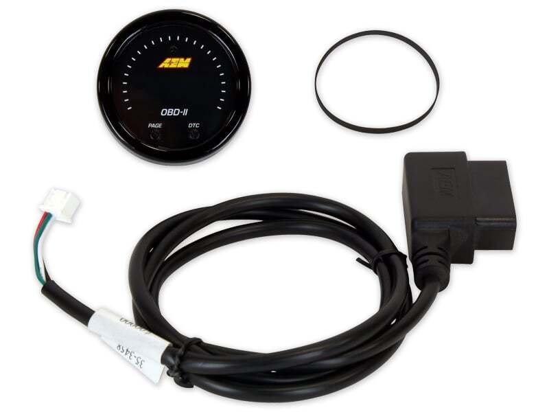 AEM Electronics X-Series Obdii Digital Datastream Gauge Black Bezel & Black Face plate