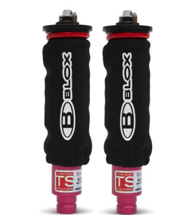 BLOX Racing Neoprene Coilover Covers - Black (Pair) Bxap-00033-BK
