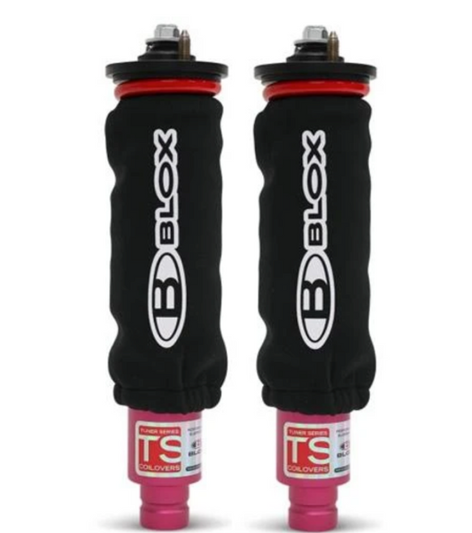 BLOX Racing Neoprene Coilover Covers - Black (Pair) Bxap-00033-BK