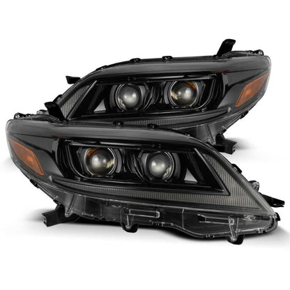 AlphaRex 11-21 Toyota Sienna PRO-Series Proj Headlights Plank Style Alpha Black w/Seq