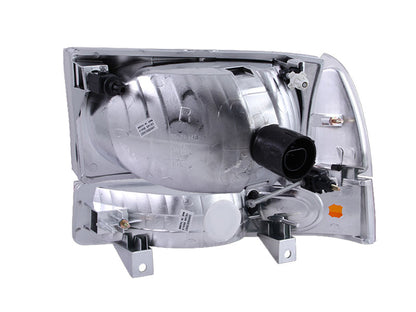 Anzo 2000-2004 Ford Excursion Crystal Headlights Chrome w/ LED 1pc — 14H1C