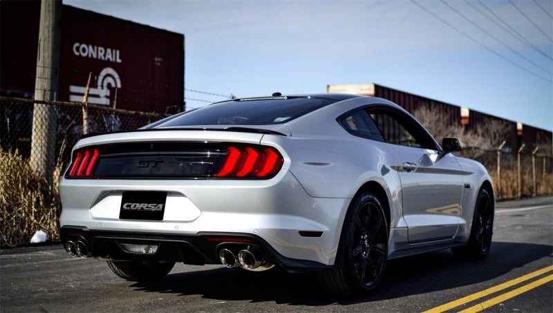 Corsa Performance Corsa 2018+ Ford Mustang GT Fastback 5.0L 3in Cat-Back System — 1EF26