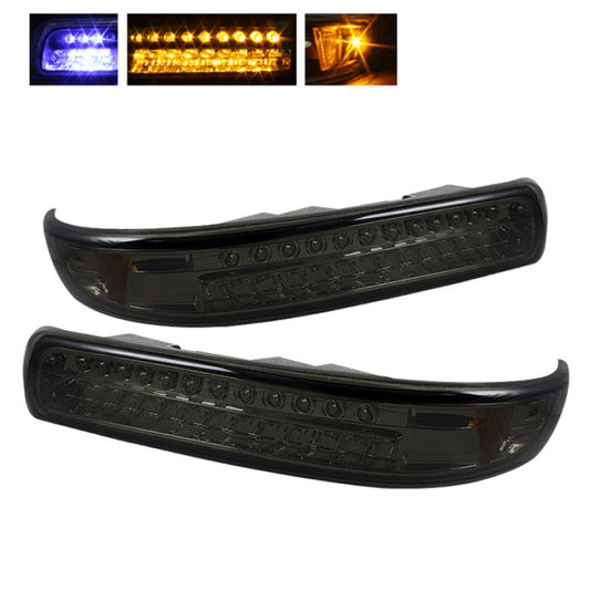 SPYDER Xtune Chevy Silverado 99-02 LED Amber Bumper Lights Smoke CBL-CS99-LED-SM 5014580