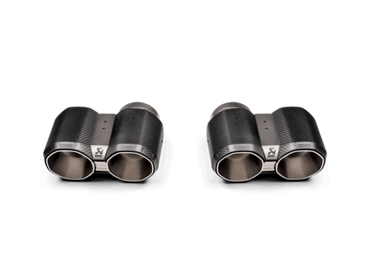 Akrapovic 2021+ BMW M3 (G80)/M4 (G82) Tail Pipe Set (Black Carbon) Tp-Ct/69