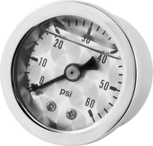 Bikers Choice Metallic Face Oil Pressure Gauge 0-60 Psi 1/8 NPT 210076