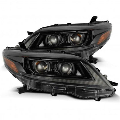 AlphaRex 11-21 Toyota Sienna PRO-Series Proj Headlights Plank Style Alpha Black w/Seq