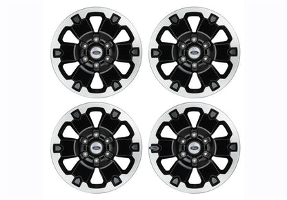 Ford Racing 19-21 Ranger 18x8in 4 Wheel Kit w/TPMS - Gloss Black w/ Machined Face