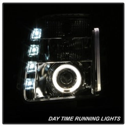 Spyder GMC Yukon 07-14/GMC Yukon XL 07-14 Projector Headlights LED Halo LED Chrome PRO-YD-GY07-HL-C 5029324