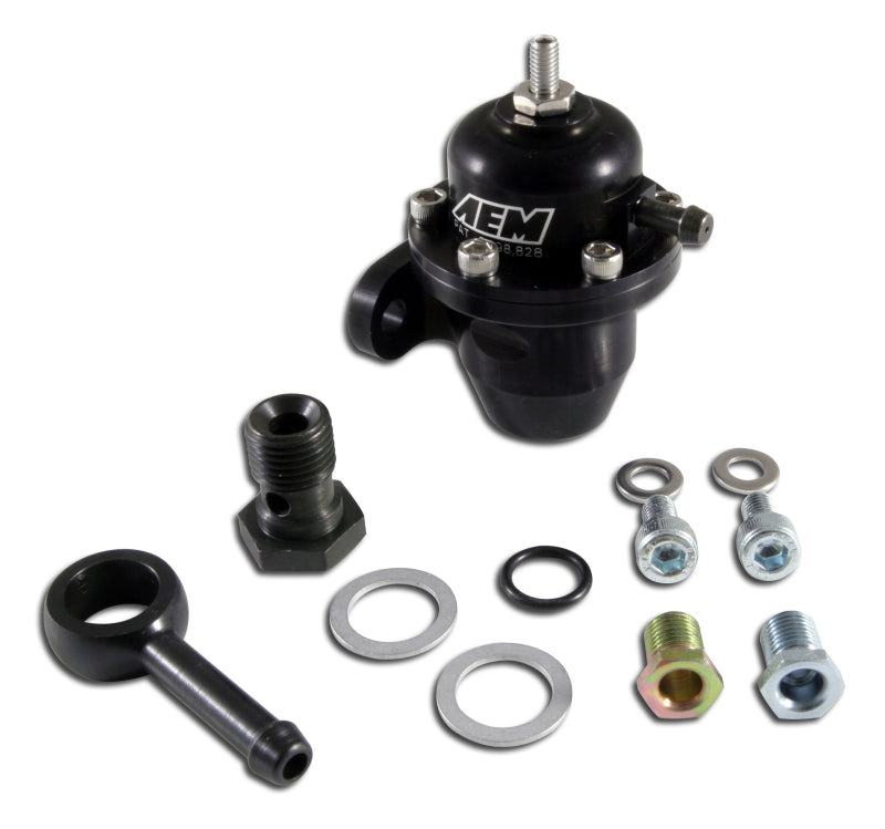 AEM Electronics Fuel Pressure Regulator Black Honda Acura — 04NKU