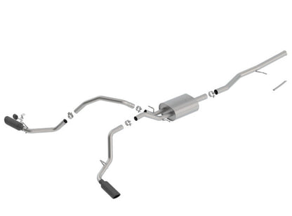 Borla 14-18 Chevrolet Silverado 1500 5.3L V8 AT/MT 4DR CC ATAK Catback Exhaust w/Black Chrome Tips 140549BC
