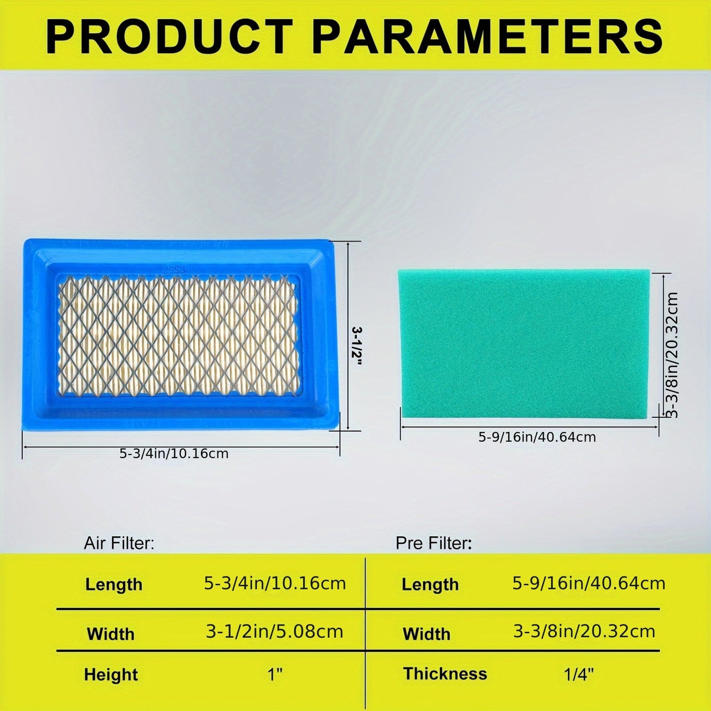 Air Filter for Husqvarna 6021P HU600F Lawn Mower