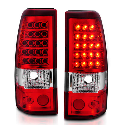Anzo 2003-2006 Chevrolet Silverado 1500 LED Taillights Red/Clear