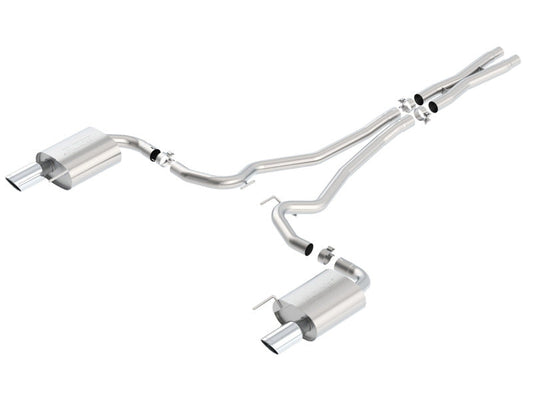 Borla S-Type Cat-Back 15-17 Ford Mustang GT 5.0L V8 MT/AT 2.5in pipe 4in tip 140590