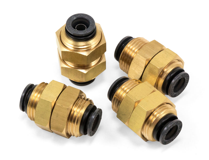 Airlift Bulkhead Union - 3/8" PTC x 3/8" PTC - DOT - SMC # KV2E11-00