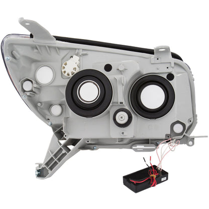 Anzo 2006-2009 Toyota 4Runner Projector Headlights w/ Halo Black