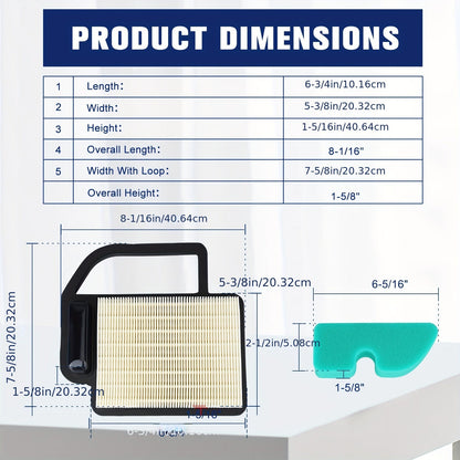 Air Filter for Kohler — Replaces 20 883 02