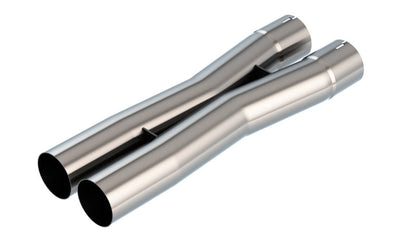 Borla 2.75in Universal X-Pipe 3.66in Inlet Centerline 4.05in Outlet Centerline 26.98in