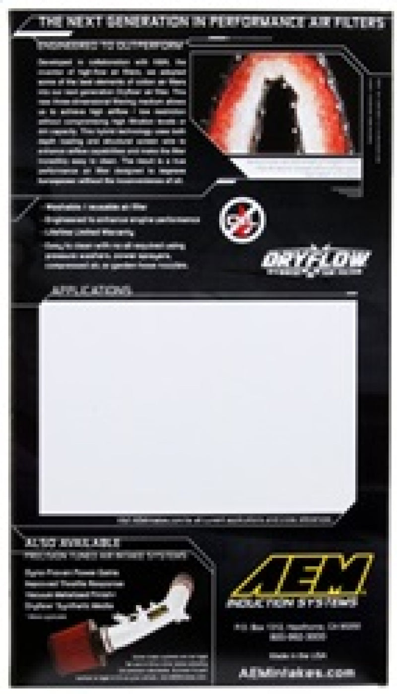 AEM Induction AEM 12-14 Mazda 3/6/CX-5 10.75in O/S L x 7.125in O/S W x 1.625in H DryFlow