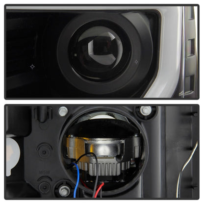 Spyder Ford F150 13-14 Xenon Model Only Light Bar Projector Headlights Blk PRO-YD-FF15013PL-SEQ-BK 5087584