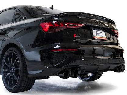 AWE Tuning AWE 22-24 Audi 8Y S3 Track Edition Exhaust  - Diamond Black Tips 3020-43897