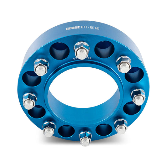 Borne Off-Road Wheel Spacers 8x180 124.1 50 M14 Blue BNWS-009-500BL