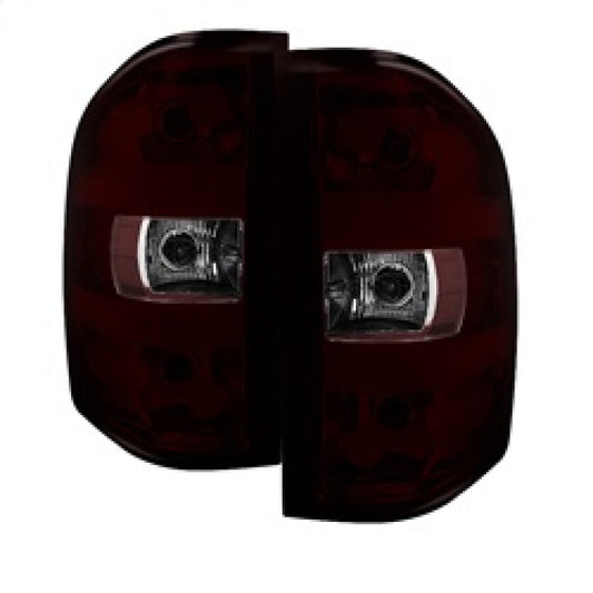 SPYDER Xtune GMC Sierra 07-13 OEM Tail Lights Dark Red ALT-JH-CSIL07-OE-RSM 9033100